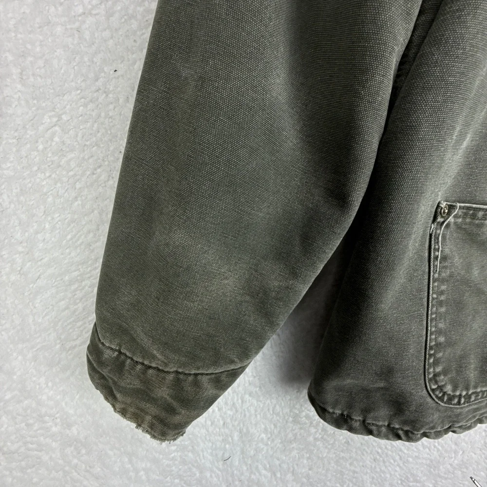 Carhartt Chore Coat Blanket Lined Mens Small C02 MOS Moss Green‎
